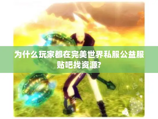 为什么玩家都在完美世界私服公益服贴吧找资源?