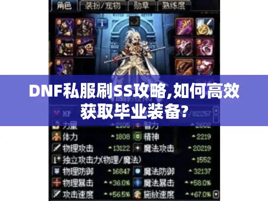 DNF私服刷SS攻略,如何高效获取毕业装备?