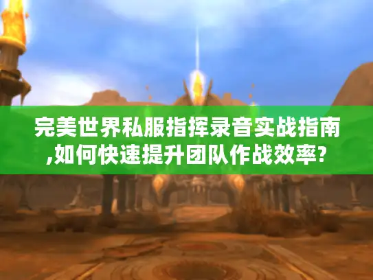 完美世界私服指挥录音实战指南,如何快速提升团队作战效率?