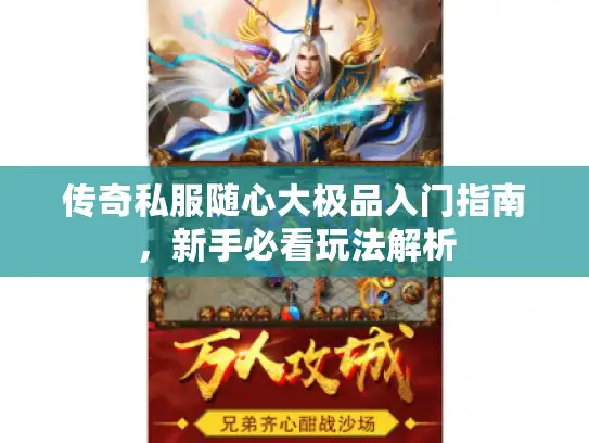 传奇私服随心大极品入门指南，新手必看玩法解析