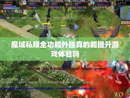 魔域私服全功能外挂真的能提升游戏体验吗
