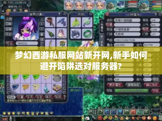 梦幻西游私服网站新开网,新手如何避开陷阱选对服务器?