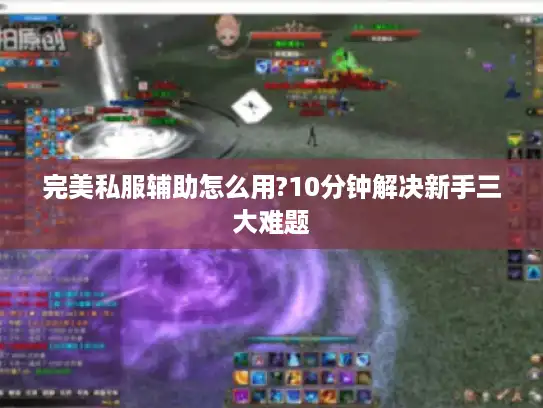 完美私服辅助怎么用?10分钟解决新手三大难题