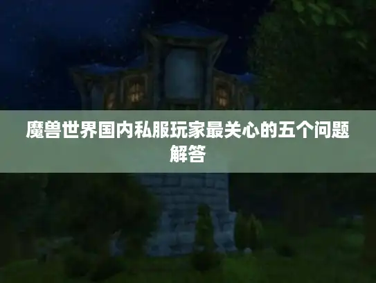魔兽世界国内私服玩家最关心的五个问题解答
