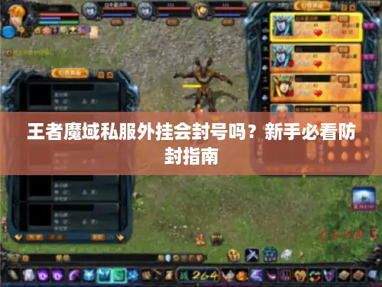王者魔域私服外挂会封号吗？新手必看防封指南