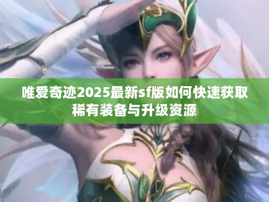 唯爱奇迹2025最新sf版如何快速获取稀有装备与升级资源