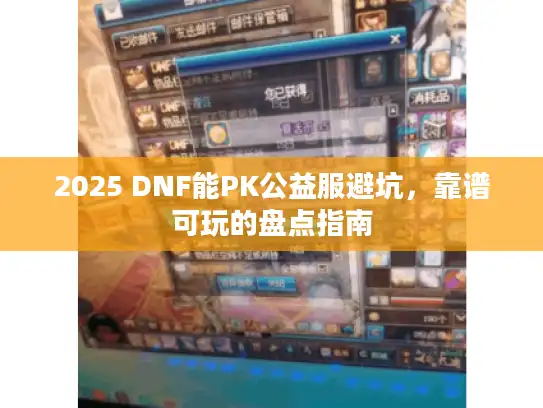 2025 DNF能PK公益服避坑，靠谱可玩的盘点指南