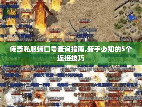 传奇私服端口号查询指南,新手必知的5个连接技巧