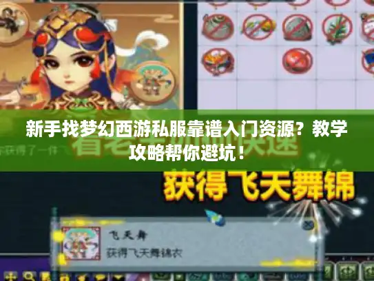 新手找梦幻西游私服靠谱入门资源？教学攻略帮你避坑！