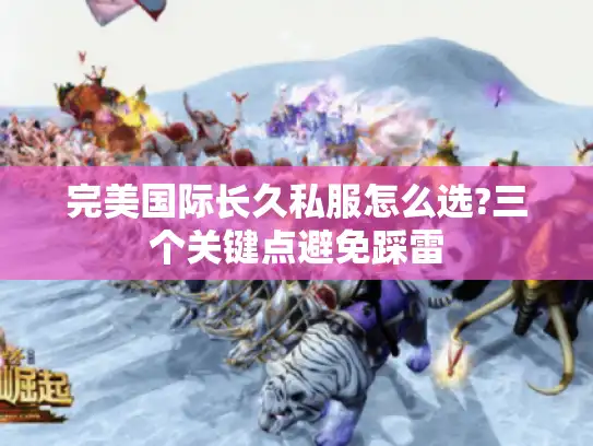 完美国际长久私服怎么选?三个关键点避免踩雷