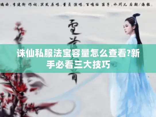 诛仙私服法宝容量怎么查看?新手必看三大技巧 诛仙私服法宝容量怎么查看?新手必看三大技巧