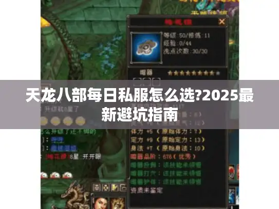 天龙八部每日私服怎么选?2025最新避坑指南