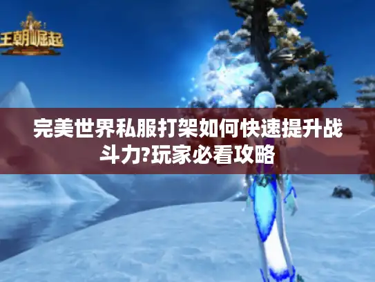 完美世界私服打架如何快速提升战斗力?玩家必看攻略