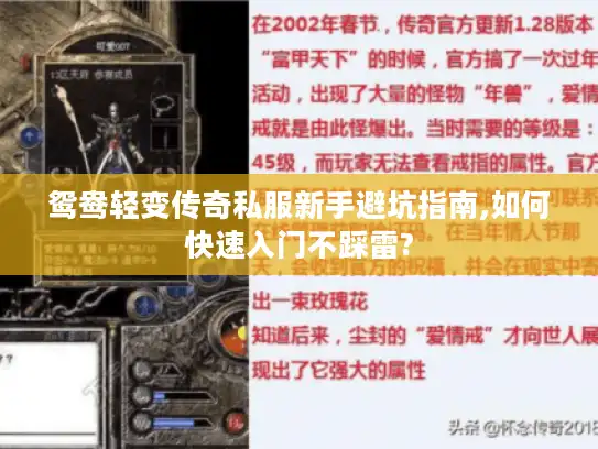 鸳鸯轻变传奇私服新手避坑指南,如何快速入门不踩雷? 鸳鸯轻变传奇私服新手避坑指南,如何快速入门不踩雷?
