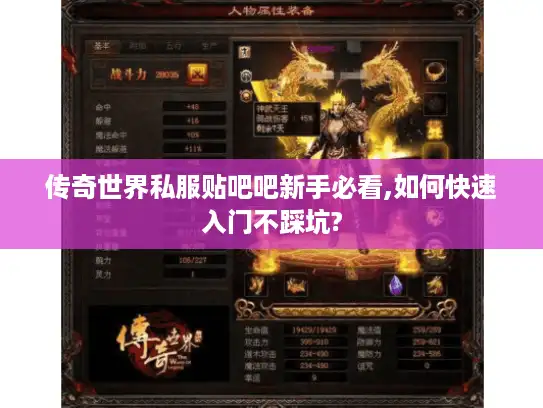 传奇世界私服贴吧吧新手必看,如何快速入门不踩坑?