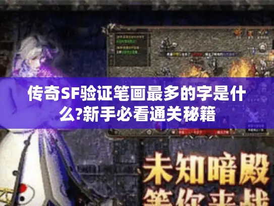传奇SF验证笔画最多的字是什么?新手必看通关秘籍