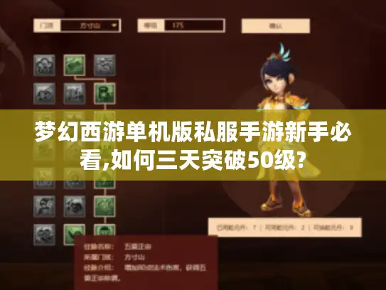 梦幻西游单机版私服手游新手必看,如何三天突破50级? 梦幻西游单机版私服手游新手必看,如何三天突破50级?