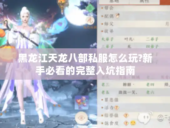 黑龙江天龙八部私服怎么玩?新手必看的完整入坑指南