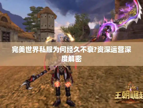 完美世界私服为何经久不衰?资深运营深度解密