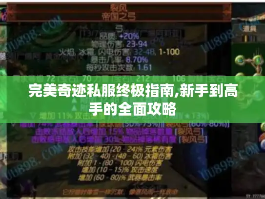 完美奇迹私服终极指南,新手到高手的全面攻略