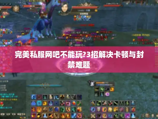 完美私服网吧不能玩?3招解决卡顿与封禁难题