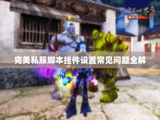 完美私服脚本挂件设置常见问题全解