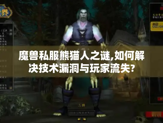 魔兽私服熊猫人之谜,如何解决技术漏洞与玩家流失?