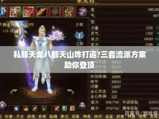 私服天龙八部天山咋打造?三套流派方案助你登顶