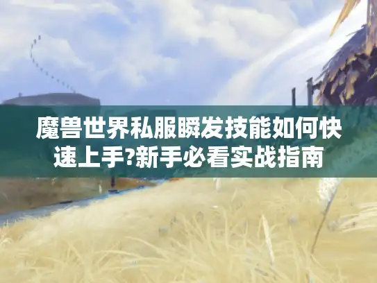 魔兽世界私服瞬发技能如何快速上手?新手必看实战指南