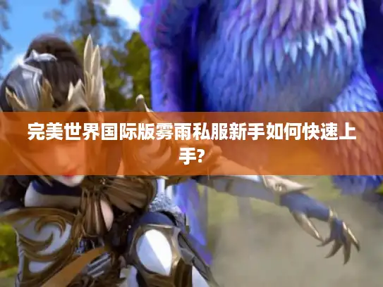 完美世界国际版雾雨私服新手如何快速上手?