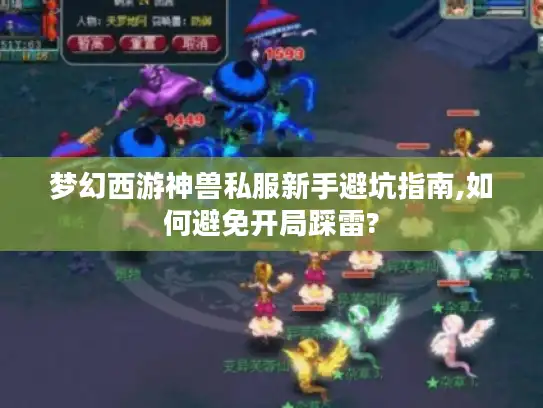 梦幻西游神兽私服新手避坑指南,如何避免开局踩雷?