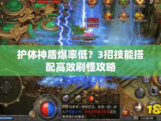 护体神盾爆率低?3招技能搭配高效刷怪攻略 护体神盾爆率低?3招技能搭配高效刷怪攻略