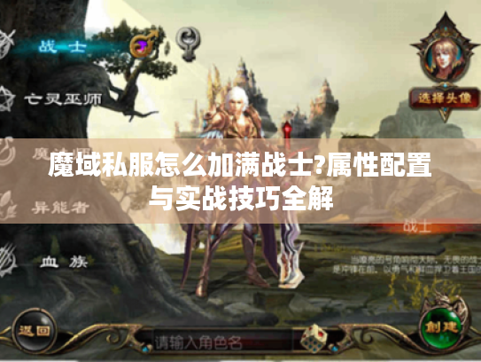 魔域私服怎么加满战士?属性配置与实战技巧全解 魔域私服怎么加满战士?属性配置与实战技巧全解