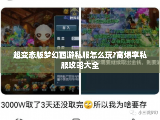 超变态版梦幻西游私服怎么玩?高爆率私服攻略大全 超变态版梦幻西游私服怎么玩?高爆率私服攻略大全