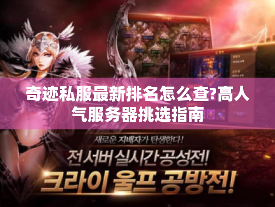 奇迹私服最新排名怎么查?高人气服务器挑选指南 奇迹私服最新排名怎么查?高人气服务器挑选指南