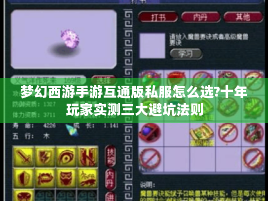 梦幻西游手游互通版私服怎么选?十年玩家实测三大避坑法则 梦幻西游手游互通版私服怎么选?十年玩家实测三大避坑法则
