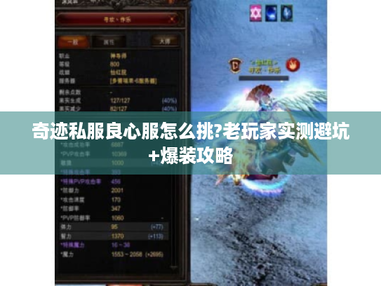 奇迹私服良心服怎么挑?老玩家实测避坑+爆装攻略 奇迹私服良心服怎么挑?老玩家实测避坑+爆装攻略