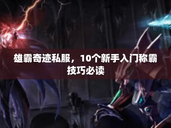 雄霸奇迹私服，10个新手入门称霸技巧必读