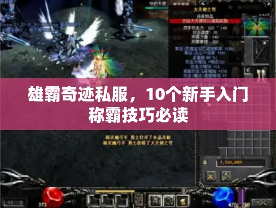 雄霸奇迹私服，10个新手入门称霸技巧必读