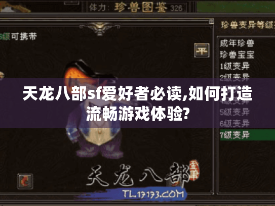 天龙八部sf爱好者必读,如何打造流畅游戏体验? 天龙八部sf爱好者必读,如何打造流畅游戏体验?