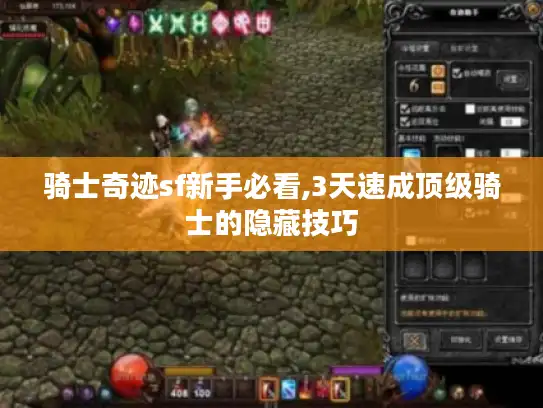 骑士奇迹sf新手必看,3天速成顶级骑士的隐藏技巧