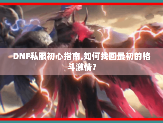 DNF私服初心指南,如何找回最初的格斗激情? DNF私服初心指南,如何找回最初的格斗激情?