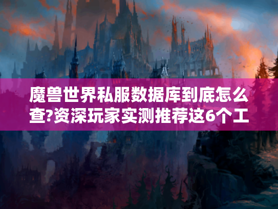 魔兽世界私服数据库到底怎么查?资深玩家实测推荐这6个工具 魔兽世界私服数据库到底怎么查?资深玩家实测推荐这6个工具