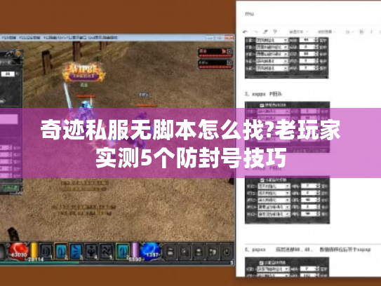 奇迹私服无脚本怎么找?老玩家实测5个防封号技巧