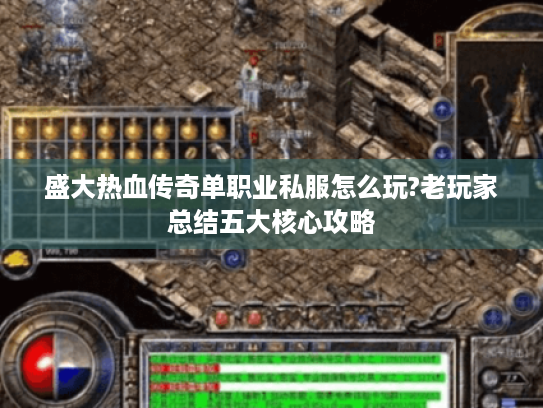 盛大热血传奇单职业私服怎么玩?老玩家总结五大核心攻略 盛大热血传奇单职业私服怎么玩?老玩家总结五大核心攻略