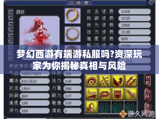 梦幻西游有端游私服吗?资深玩家为你揭秘真相与风险 梦幻西游有端游私服吗?资深玩家为你揭秘真相与风险