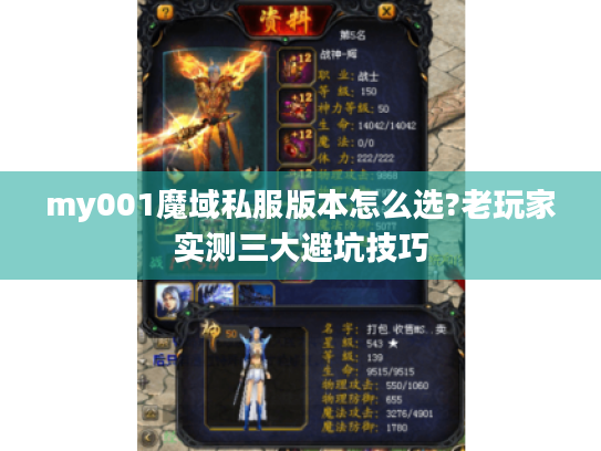 my001魔域私服版本怎么选?老玩家实测三大避坑技巧 my001魔域私服版本怎么选?老玩家实测三大避坑技巧