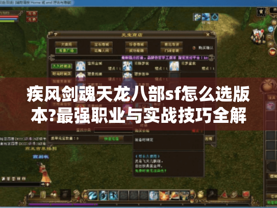 疾风剑魂天龙八部sf怎么选版本?最强职业与实战技巧全解析 疾风剑魂天龙八部sf怎么选版本?最强职业与实战技巧全解析