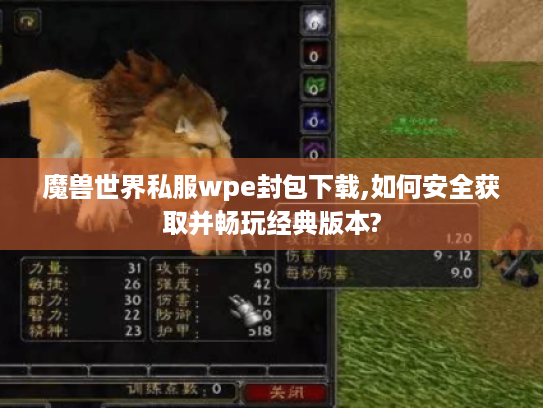 魔兽世界私服wpe封包下载,如何安全获取并畅玩经典版本? 魔兽世界私服wpe封包下载,如何安全获取并畅玩经典版本?