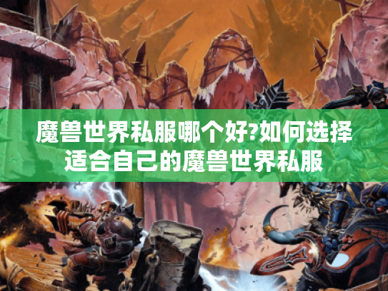 魔兽世界私服哪个好?如何选择适合自己的魔兽世界私服